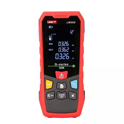 購入 屋外レーザー距離測定ツール 長さメーター UNI-T LM50G 50M オンライン製造