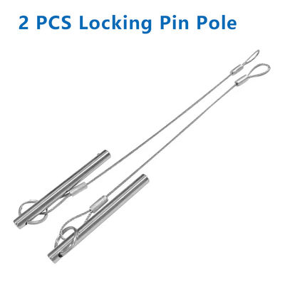 2 PCS ロッチ カーボンファイバー ストッド プラグ 挿入ピン すべての測量ポールにフィット ボルト 鼻 55mm 長さ ストッド 直径 6mm