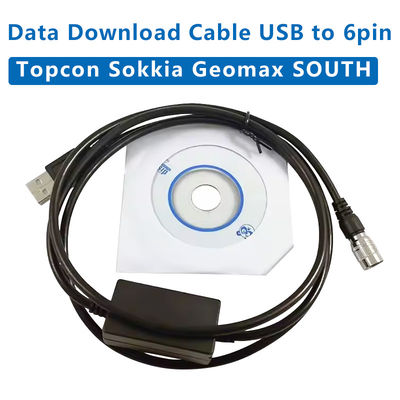2025 新しいデータダウンロードケーブル USB to Hirose Connector 6pin Connector Windows 7/8/10/XP 向け トップコン ソキア ゴウィン 南部向け