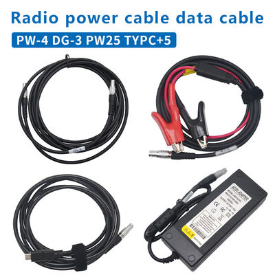 ハイターゲットのGPS RTKホストデータケーブル DG-3 HDL460A ラジオ電源ケーブル PW-25 2ピン5ピン電源アダプター