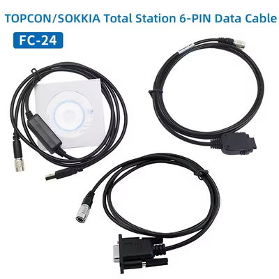 FC-24USBデータケーブル TOPCON SOKKIA 合計ステーション ES/OS/PS PC (Win8/10) 6ピン