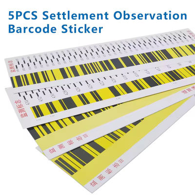 5PCS SETTLEMENT OBSERVATION BAR CODE LEI-CA SOKK IA TRIMBLE FOIF DIGITAL LEVEL MEASUREING のためのバーコードステッカーを表示する