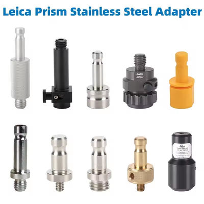 プリズムアダプター 5/8 1/4 スレッドコンバーター ライカベース GPS RTK 総ステーションのためのユニバーサルセンターポールコネクタ